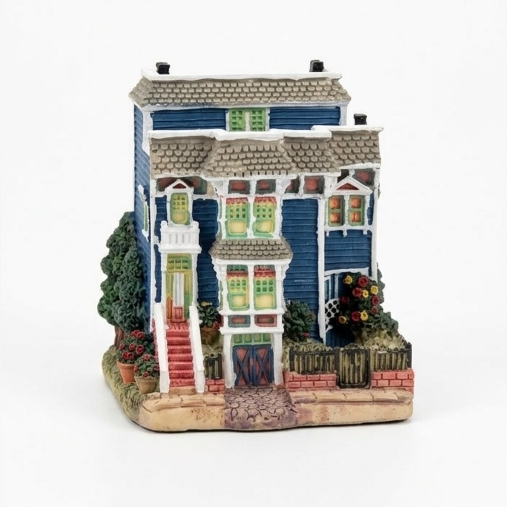 Colorful Miniature House Figurine